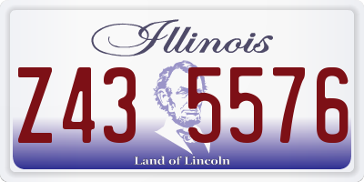 IL license plate Z435576