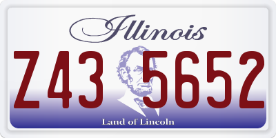 IL license plate Z435652