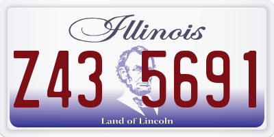 IL license plate Z435691
