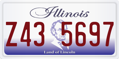 IL license plate Z435697