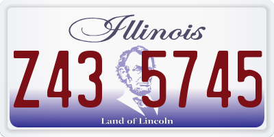 IL license plate Z435745