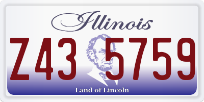 IL license plate Z435759