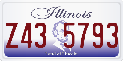 IL license plate Z435793