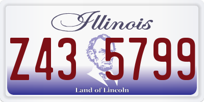 IL license plate Z435799