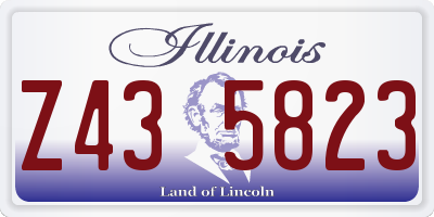 IL license plate Z435823