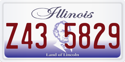 IL license plate Z435829