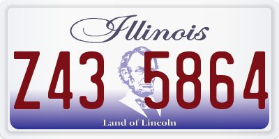 IL license plate Z435864
