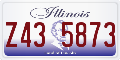 IL license plate Z435873