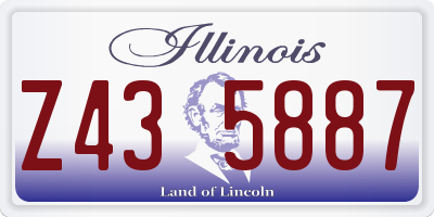 IL license plate Z435887