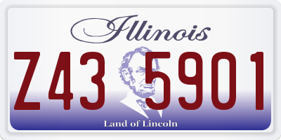 IL license plate Z435901