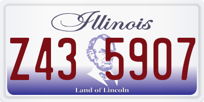 IL license plate Z435907