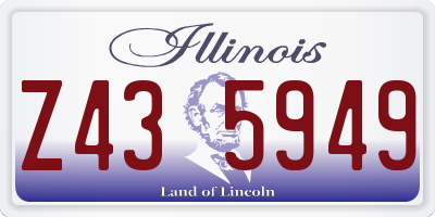 IL license plate Z435949