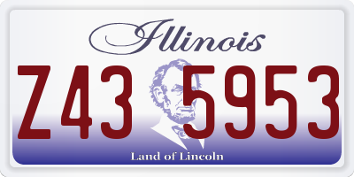 IL license plate Z435953