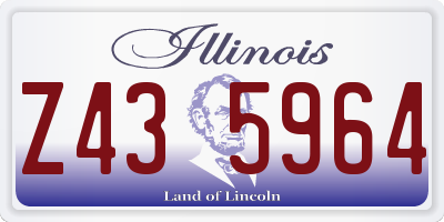 IL license plate Z435964