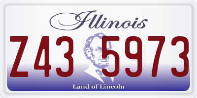 IL license plate Z435973