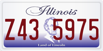 IL license plate Z435975