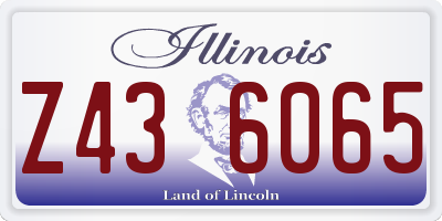 IL license plate Z436065