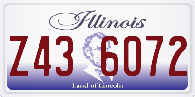 IL license plate Z436072