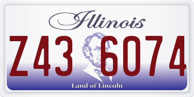 IL license plate Z436074
