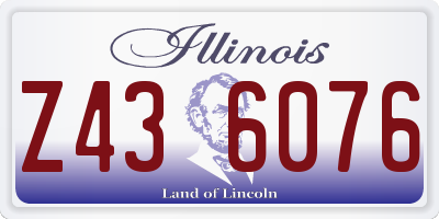 IL license plate Z436076