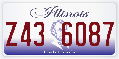 IL license plate Z436087