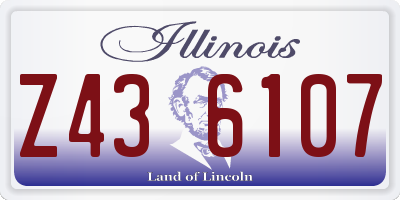 IL license plate Z436107