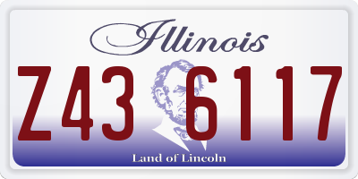 IL license plate Z436117