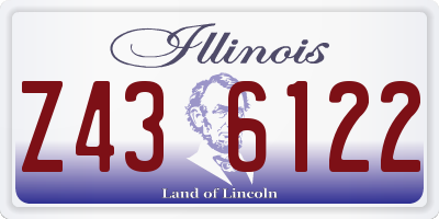 IL license plate Z436122