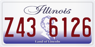 IL license plate Z436126
