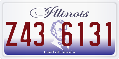 IL license plate Z436131