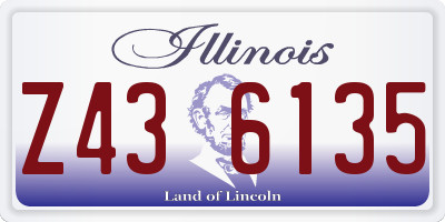 IL license plate Z436135