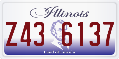 IL license plate Z436137