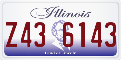 IL license plate Z436143