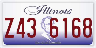 IL license plate Z436168