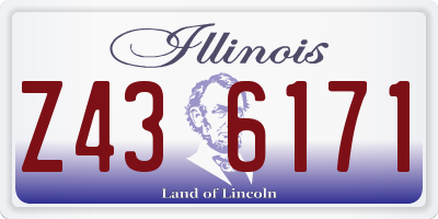IL license plate Z436171