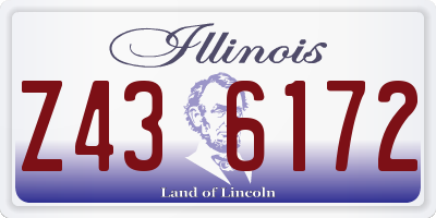 IL license plate Z436172