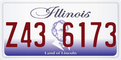 IL license plate Z436173