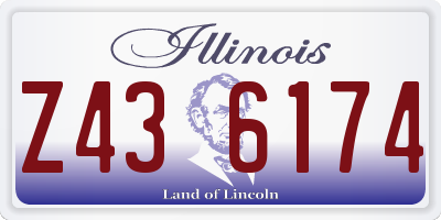 IL license plate Z436174
