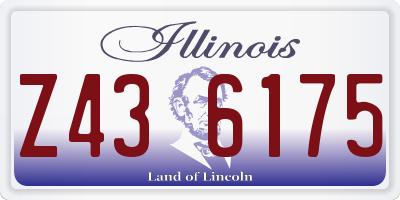 IL license plate Z436175