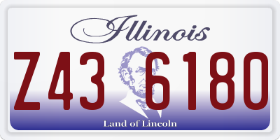 IL license plate Z436180