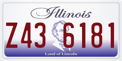 IL license plate Z436181