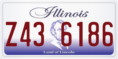 IL license plate Z436186