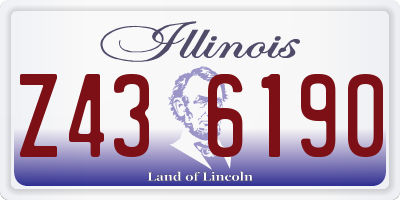 IL license plate Z436190