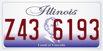 IL license plate Z436193