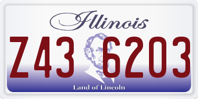 IL license plate Z436203
