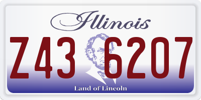 IL license plate Z436207