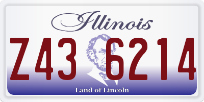 IL license plate Z436214
