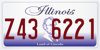 IL license plate Z436221