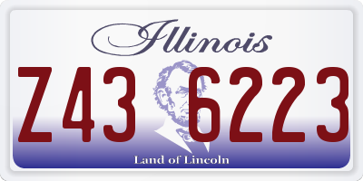IL license plate Z436223
