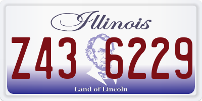 IL license plate Z436229